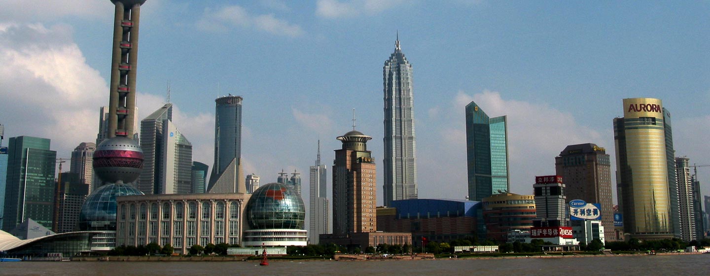 סין - גורדי שחקים ברובע פודונג בשנגחאי