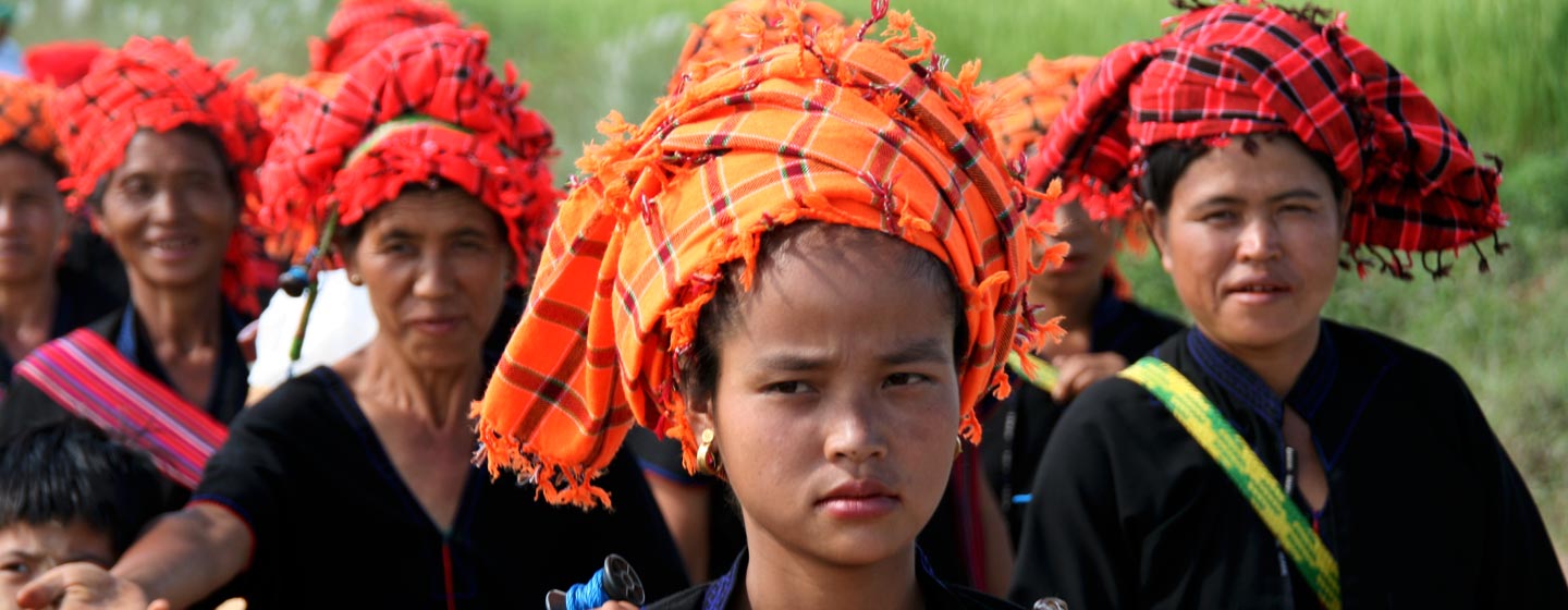 נשים משבט פא או במדינת שאן במזרח מיאנמר | בורמה
