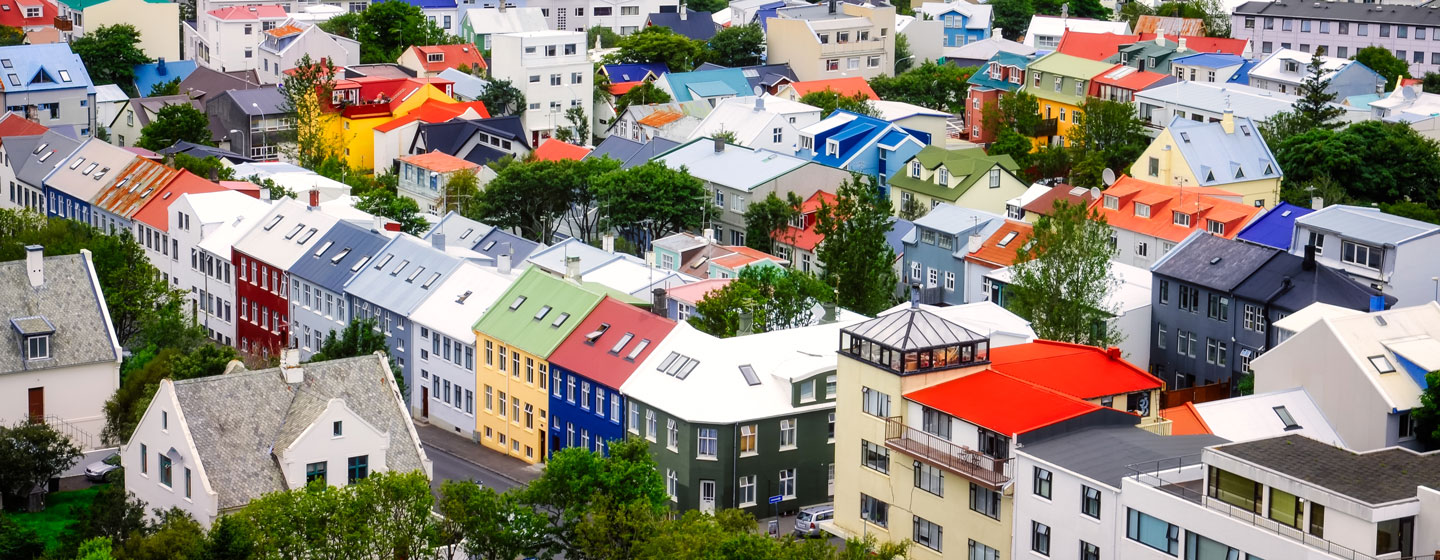 הבתים הצבעוניים של רייקיאוויק, בירת איסלנד
