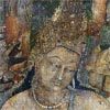 ציור פרסקו ממערות אג'נטה, מהרשטרה, הודו