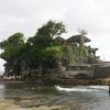 מקדש טאנה לוט הממוקם על סלע בים. מחוז טבאנאן, באלי, אינדונזיה